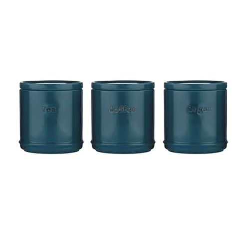 Set de 3 boîtes de conservation uit aardewerk blauw  Price & Kensington