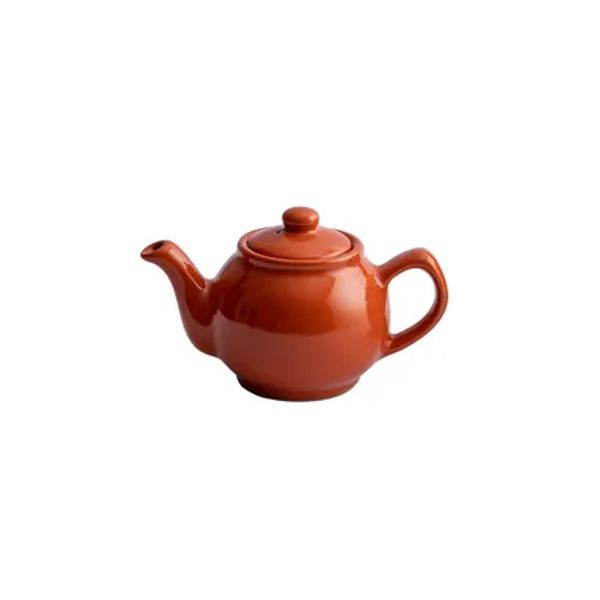 2-kops theepot glanzend oranje 450ml 