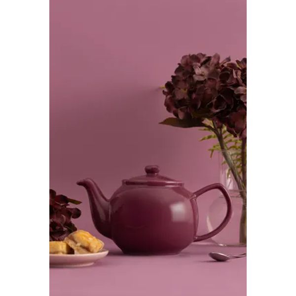 2-kops theepot glanzend deep magenta 450ml (per 3st.) 