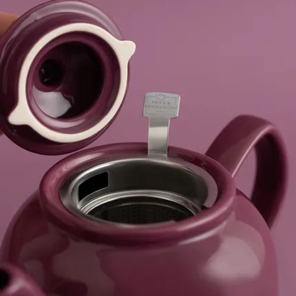 2-kops theepot glanzend deep magenta 450ml (per 3st.) 