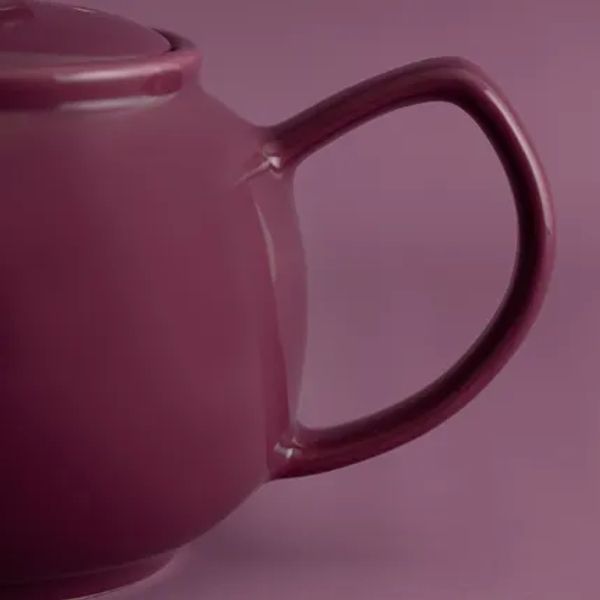 6-kops theepot glazend deep magenta 1.1L (per 3st.) 