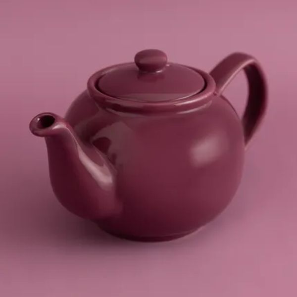 6-kops theepot glazend deep magenta 1.1L (per 3st.) 