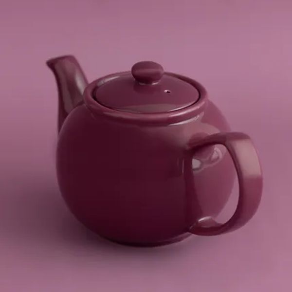 6-kops theepot glazend deep magenta 1.1L (per 3st.) 