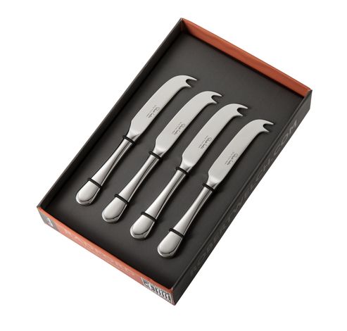 Radford set van 4 kleine kaasmessen uit rvs 14.8cm  Robert Welch