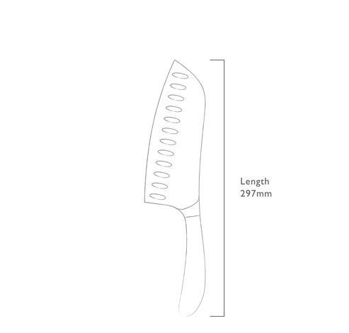 Signature breed santokumes uit rvs 17cm  Robert Welch