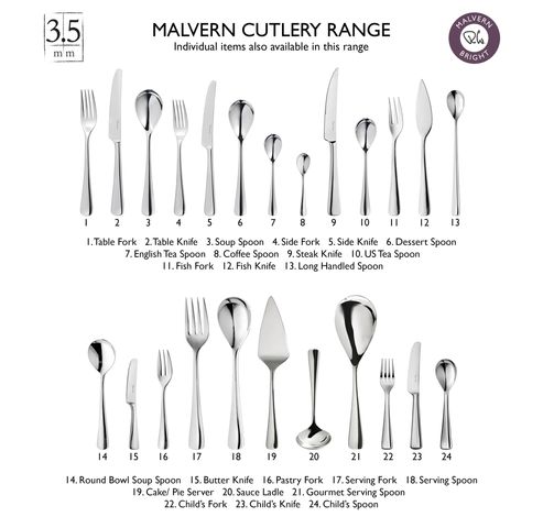 Malvern coffret à couverts 56 pièces en inox  Robert Welch