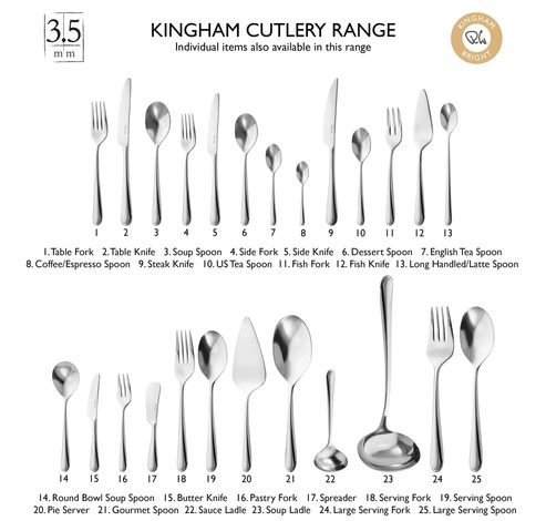 Kingham coffret à couverts 42 pièces en inox  Robert Welch