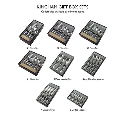 Kingham coffret à couverts 42 pièces en inox  Robert Welch