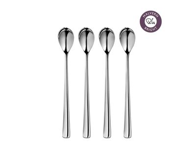 Malvern set van 4 lange lepels uit rvs 20.5cm