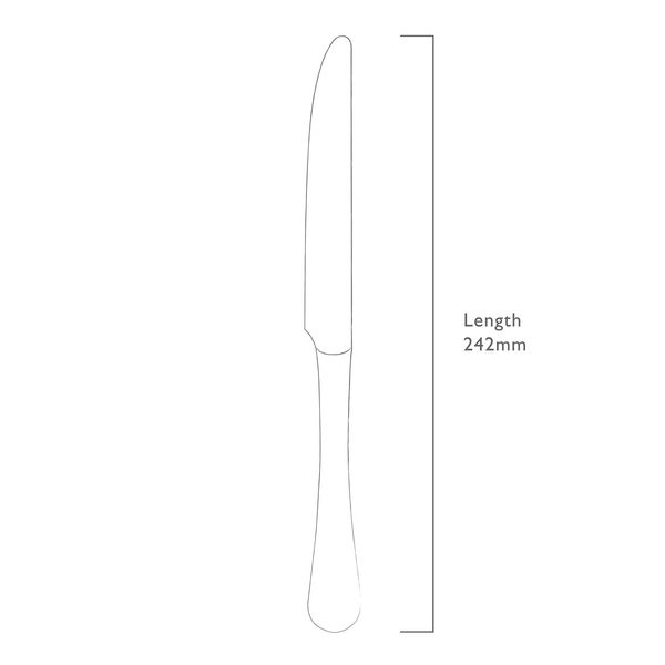 Radford tafelmes uit rvs 24.2cm 