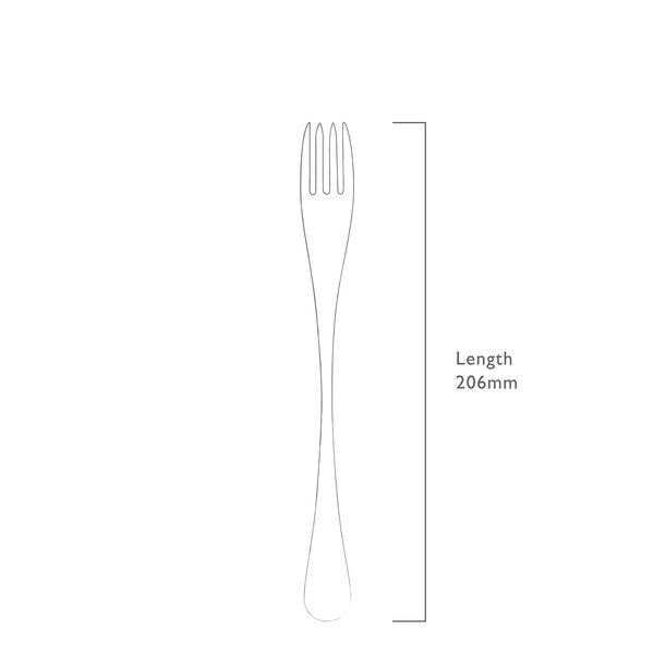 RW2 tafelvork uit rvs mat 20.8cm 