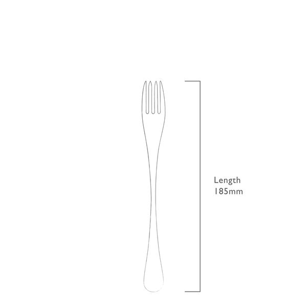 RW2 dessertvork uit rvs mat 18.6cm 