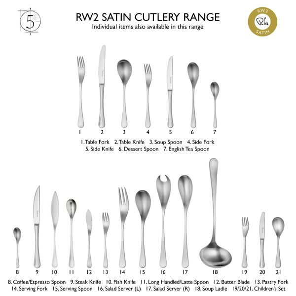 RW2 dessertvork uit rvs mat 18.6cm 