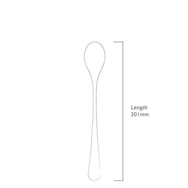 RW2 lange lepel uit rvs mat 20.1cm 