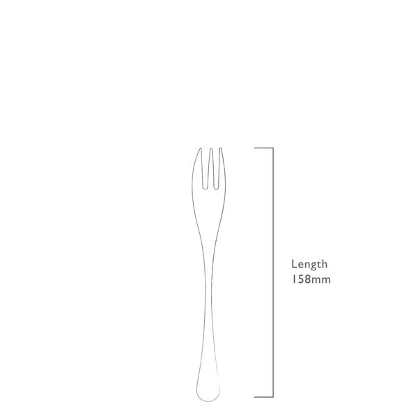 RW2 taartvork uit rvs mat 16.5cm 