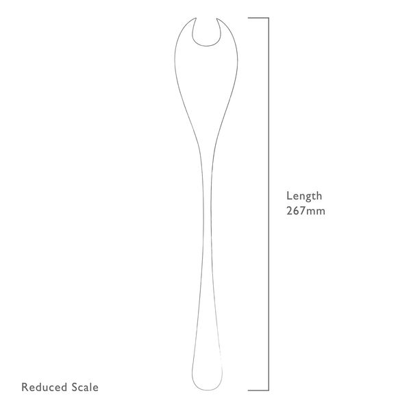 RW2 slavork uit rvs mat 26.8cm 