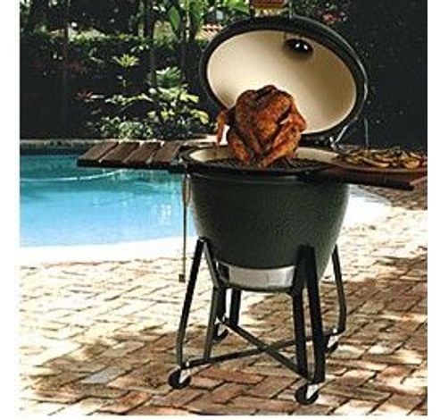 Celebrating The Medium Met Nest Integgrated Handler  Big Green Egg