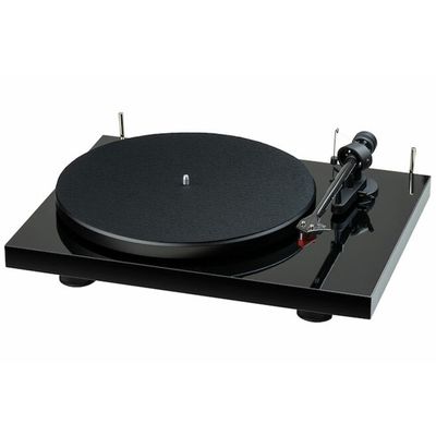 Debut E Carbon Phono 2M Red Platenspeler Voorversterkt Carbon Toonarm - Hoogglans Zwart  Pro-Ject