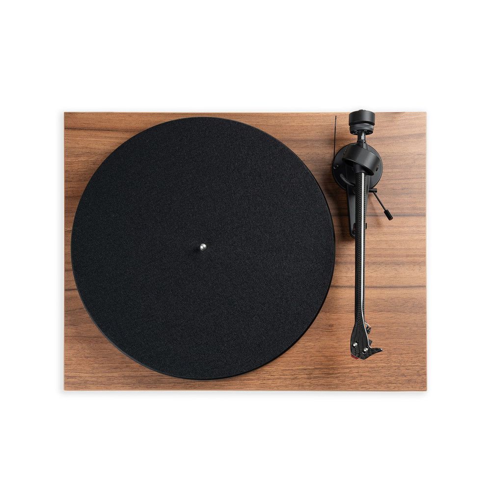 Pro-Ject Platenspeler Debut E Carbon Phono 2M Red Platenspeler Voorversterkt Carbon Toonarm - Walnoot