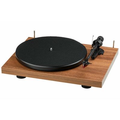 Debut E Carbon Phono 2M Red Platenspeler Voorversterkt Carbon Toonarm - Walnoot  Pro-Ject