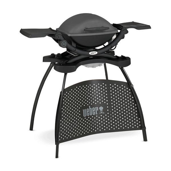 Weber Q 1400 elektrische barbecue met stand Dark Gray