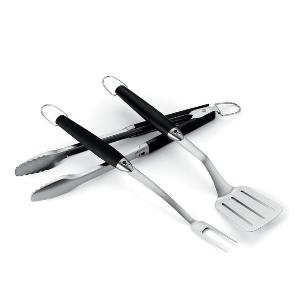 Weber Premium tool set 3delig roestvrij staal/zwart