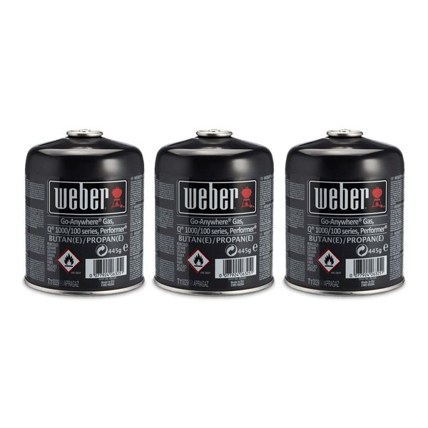 Weber Gasfles verpakking van 3 stuks