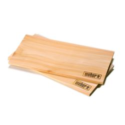 Weber Cederhouten rookplanken groot Set van 2, 15 x 40 cm 