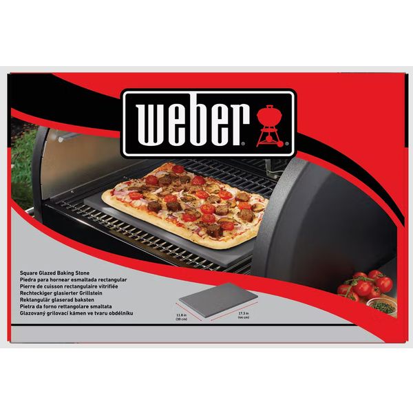 Weber Geglazuurde Pizzasteen 30 x 44 cm