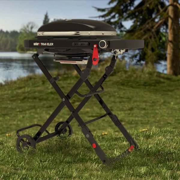 Weber Traveler Compact gasbarbecue Zwart