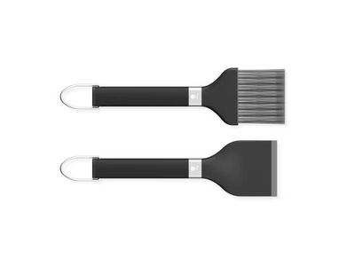 Set met schraper en borstel voor pelletbarbecues