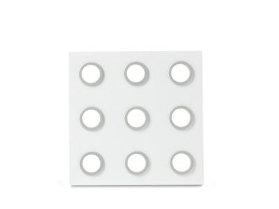 Domino Onderzetter Wit