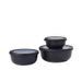 Mepal Cirqula set 3-dlg (350, 750, 1250ml) Nordic Black