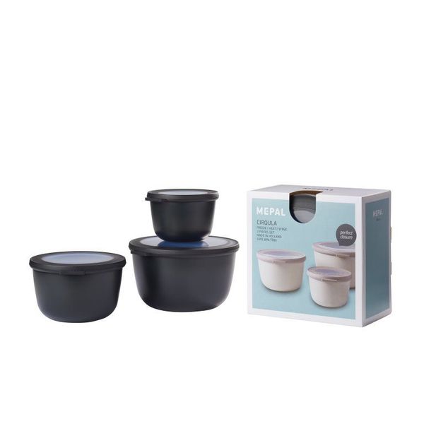 Cirqula set 3-dlg (500, 1000, 2000ml) Nordic Black 