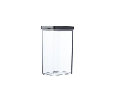 Omnia Voorraaddoos rechthoekig 2000ml Zwart