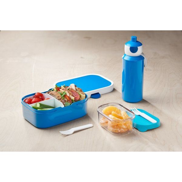 Mepal Campus Set pop-up drinkfles en lunchbox Turquoise