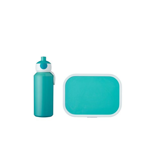 Mepal Campus Set pop-up drinkfles en lunchbox Turquoise