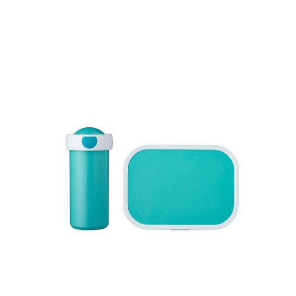 Mepal Campus Set schoolbeker en lunchbox Turquoise