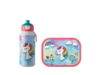 Campus Set pop-up gourde en boîte à déjeuner Unicorn