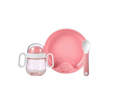 set babyservies mio 3-delig - deep pink