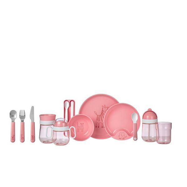 set babyservies mio 3-delig - deep pink 