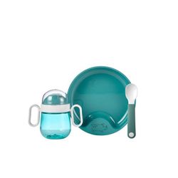 set babyservies mio 3-delig - deep turquoise 