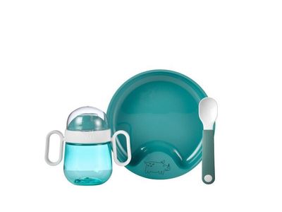 set babyservies mio 3-delig - deep turquoise
