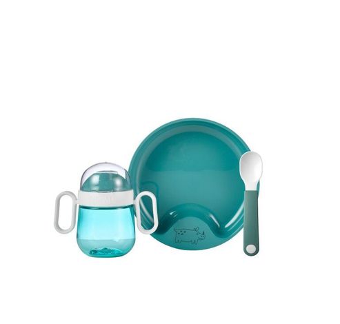 set babyservies mio 3-delig - deep turquoise  Mepal