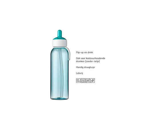 Campus Gourde flip-up 500 ml - bleu  Mepal