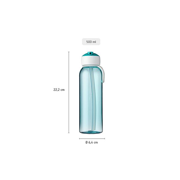 Mepal Campus Waterfles flip-up 500 ml - blauw