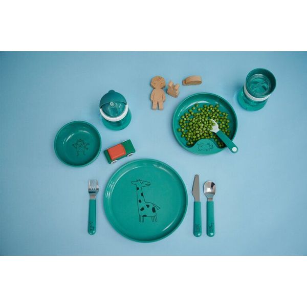 set oefenlepel mio 2 stuks - deep turquoise 