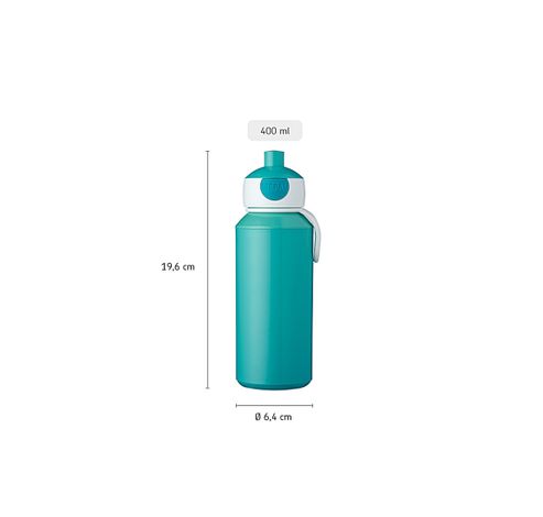 drinkfles pop-up campus 400 ml - sailors bay  Mepal