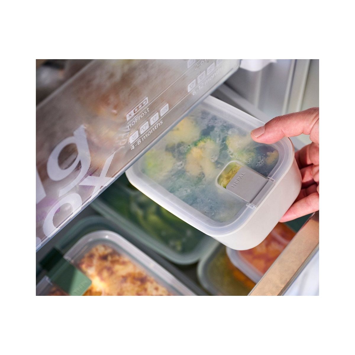 Mepal Set Glass Easyclip 3 Pcs (2x700 1500) - Nordic Sage