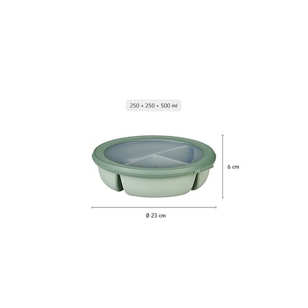 bento bowl cirqula 250+250+500 ml - vivid blue 